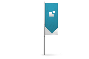 Hissflaggen für Masten mit Ausleger