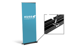 Roll-Up Black, System inkl. Druck