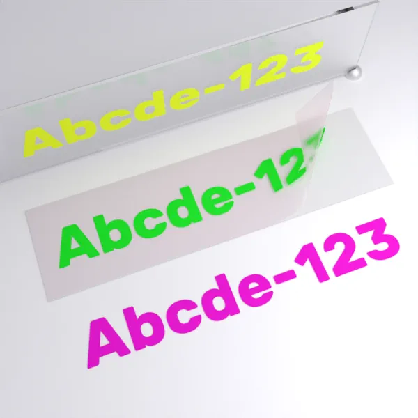 Fluoreszierende Neon-Folie