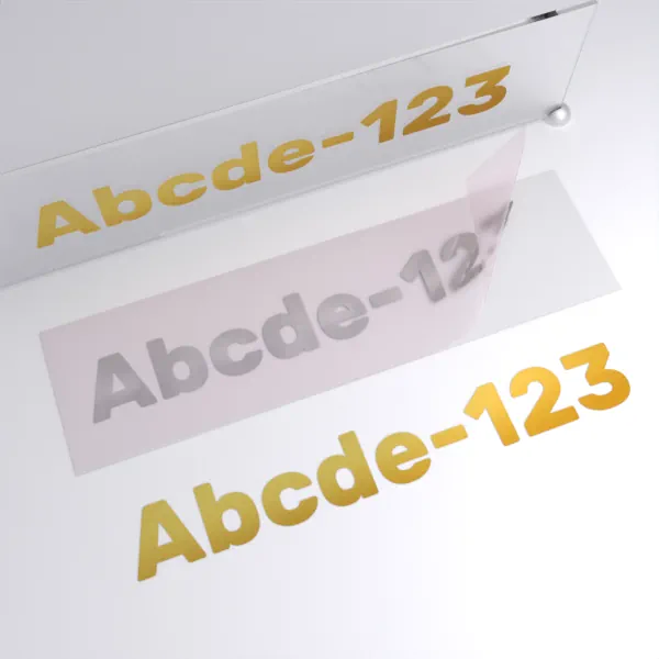 Klebebuchstaben Metallic