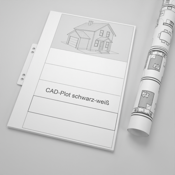 CAD-Plots schwarz-weiß drucken